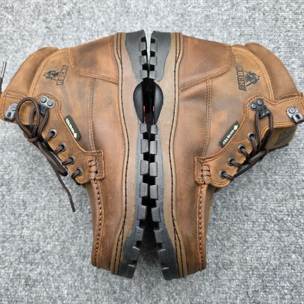 Rocky Outback 8723 Mens 9 M Gore-Tex Waterproof Leather Moc Toe Work Boots NIB